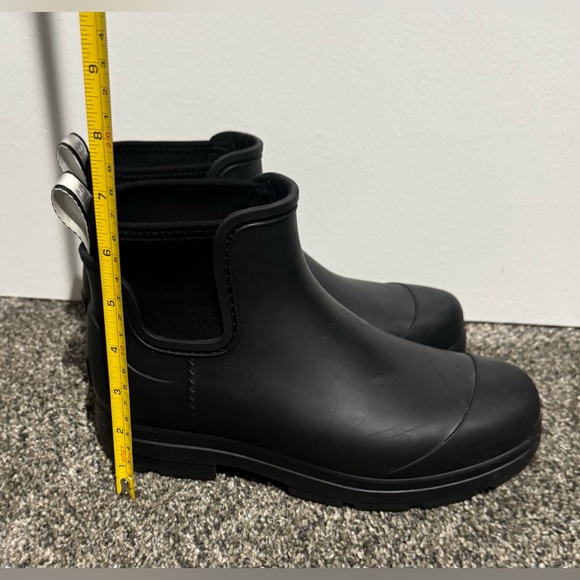 UGG Black Ankle Rain Boots (7) - Picture 8 of 9